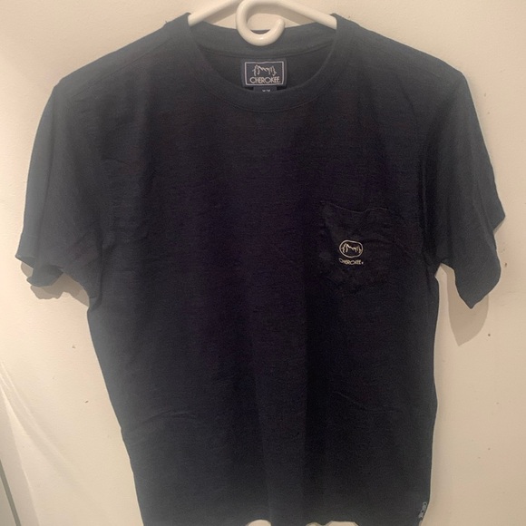 Super High Quality Cherokee Heavy Cotton Midnight Blue Tshirt SZ Medium 🔥🔥🔥 - Picture 1 of 6
